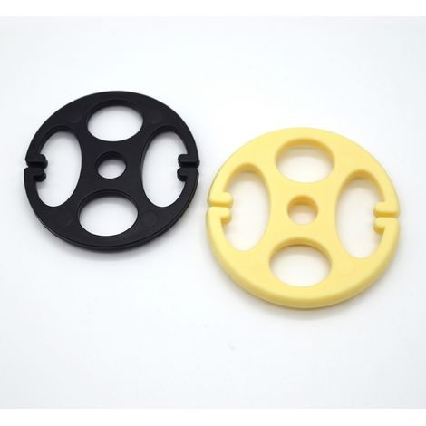 Clip redondo para funda de asiento de coche - amarillo claro, material virgen, 3,3 mm (1/5)