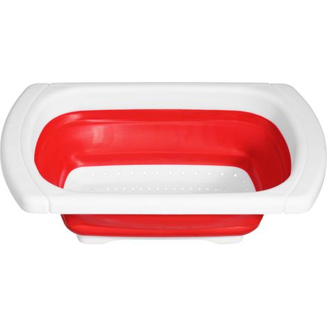 Premier Housewares Zing Red Over Sink Colander (1/4)