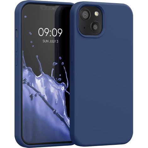 Housse Compatible avec Apple iPhone 13 Coque - Housse de téléphone Protection Souple en TPU Silicone - Bleu Marine (1/5)