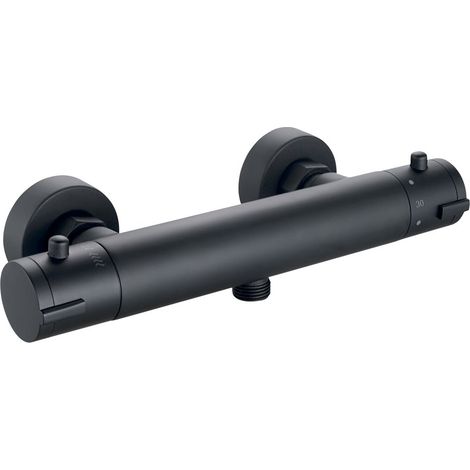Artic schwarzer Thermostat-Duschhahn
