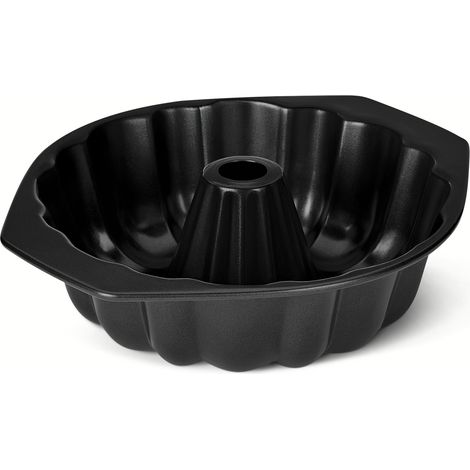 Moule à Gâteaux Cannelé Antiadhésif, Passe au Lave-Vaisselle et au Four, 25,4cm, Noir (1/5)