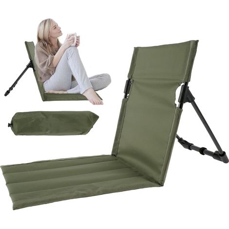 Klappbarer Campingstuhl (vegan) - Klappbarer Strandstuhl - Outdoor-Campingstuhl - Tragbarer klappbarer Campingstuhl mit Aufbewahrungstasche, leichter Strandstuhl, Strandliegestuhl zum Angeln, Grillen, (1/5)