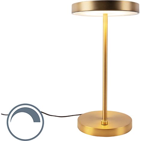Moderne Tischleuchte bronze inkl. LED - Disco