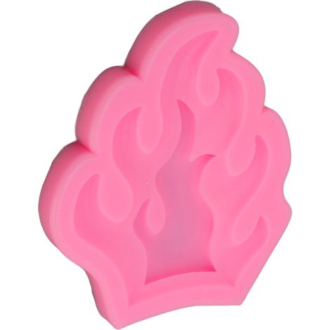 Flammen-Fondant-Form aus Silikon, antihaftbeschichtet, einfaches Entformen, ideal zum Backen von Schokolade, Süßigkeiten und Gummibärchen. (1/5)