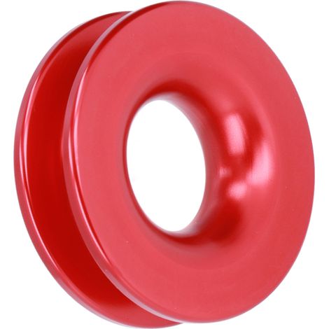 Anneau de remorquage, poulie de renvoi en alliage d'aluminium pour treuil, quad, camion, bateau, manilles rouges (1/5)