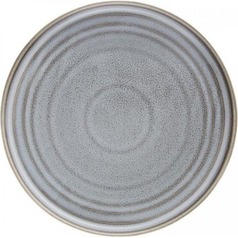 Lot de 4 assiettes rondes plates (Ø)270 mm, en porcelaine