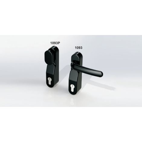 Module extérieur pour antipanique UNICO et MODULO avec béquille débrayable compatible noir - ANTIPANIC