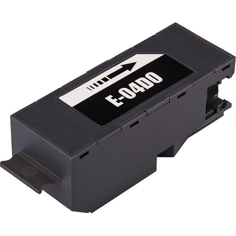 T04D0 Boîtes de Maintenance d'encre de Rechange pour E-04D0 ou C13T04D000 Maintenance Box Noir Compatible avec ET-7700 ET-7750 L7188 Imprimante (2 Black) (1/5)