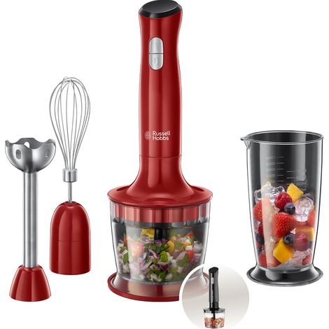 Mixeur Plongeant 3en1 Mixe hache fouet Blender Smoothie sauce aliments bébé glace pilée gâteau lave-vaisselle Bol doseur 700ml hachoir 500ml antiéclaboussure 24700-56 (1/5)