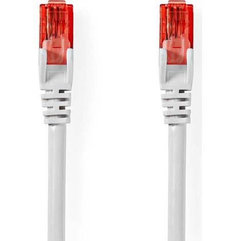 Cable de red CAT6  RJ45 macho  RJ45 macho  U/UTP  1.50 m  Redondo  PVC  Blanco  Label