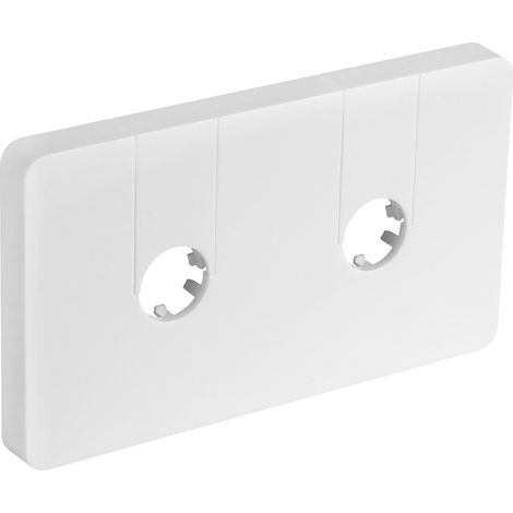 Rosace de recouvrement Q-START pour connexion centrale, blanche (1/2)