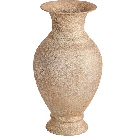 Jarrón clásico de hierro para flores 41 cm acabado envejecido florero dorado Calceous (1/5)
