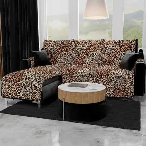 Housses de Canapé, Housse de Canapé Réversible, Housse de Fauteuil, Housse Canapé 4 Places, Protection Canapé, Gris Fumée, 100% Made in Italy (1/4)