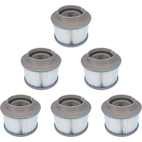 2025 - Lot de 8 filtres de rechange pour l'entretien de votre piscine gonflable Mspa ou jacuzzi Ruikalucky-xjw-AquaForge (1/4)