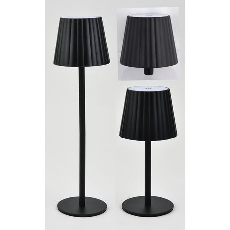 LAMPADA LED RICARICABILE 3 IN 1 ALBA NERO