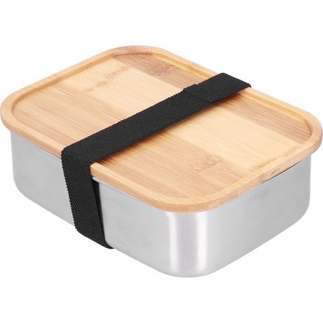 Bento-Lunchbox aus Edelstahl 304, sichere Bento-Boxen mit Deckel für Schüler, Studenten und Berufstätige (1/5)