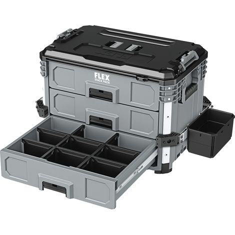 Flex Transportkoffer Schubladen Box STACK PACK TKL SP 3DB (1/5)