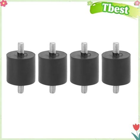 Tbest Coussinet de pied d'amortisseur 4 Patins Amortisseurs En Caoutchouc Pour Compresseurs D'air moto poulie (1/5)