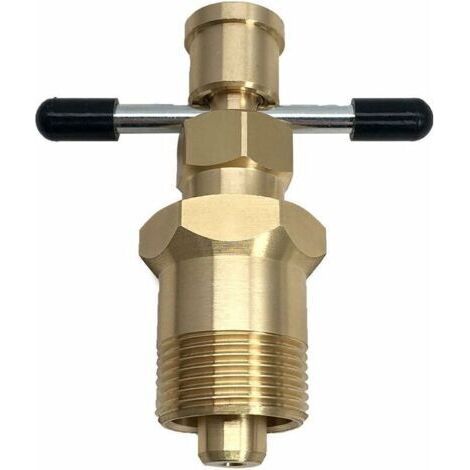 Extracteur d'olive de 15 mm et 22 mm, outil de retrait de raccords de tuyaux en cuivre et laiton massif (1/4)