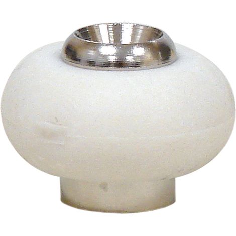 Itar – Butoir de porte au sol en laiton – Joint caoutchouc blanc Ø30 mm – Fixation au sol avec vis laiton – Pour bois dur et teck