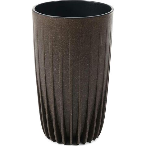 Gestreifter, hoher Öko-Kaffee-Blumentopf (1/5)