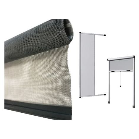 Rete per zanzariere in fibra di vetro completa di fettuccia termosaldata Stop Inset - 160xH250 cm Verticale (1/2)