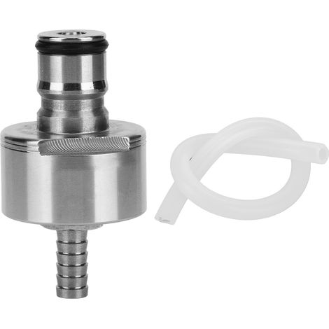 Bouchon de Carbonatation Acier Inoxydable Raccord Ball Lock avec Tuyau Silicone 30cm pour Bière Maison (1/5)