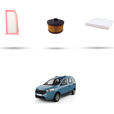 Kit tagliando 3 filtri compatibile con Dacia Dokker 1.2 Tce 85kw dal 2012 (1/5)