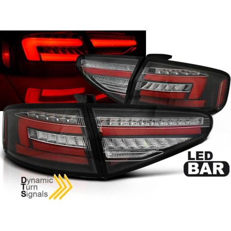 Paire de feux arriere Audi A4 B8 de 2012 a 2015 berline FULL LED noir