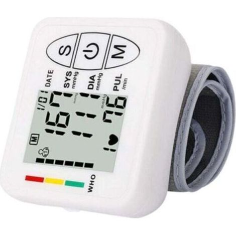 Pair - tensiomètre intelligent et précis,Tensiomètre électronique professionnel pour bras supérieur, détection automatique de l'hypertension, de l'arythmie, du pouls, brassard réglable, blanc (1/5)