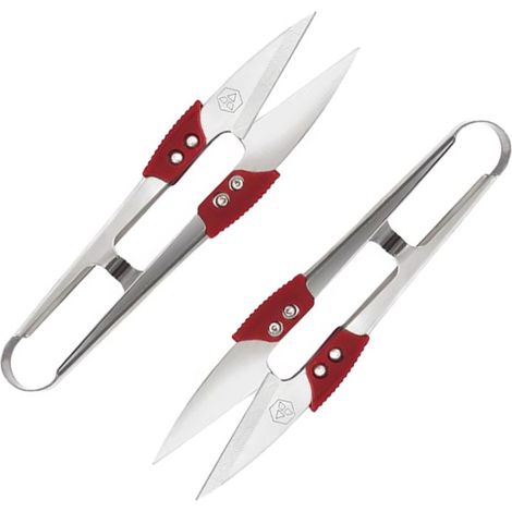DAJI PIN Mini-Schere – Federbelasteter Fadenschneider – Haushaltsschere aus Edelstahl – U-förmiger Kreuzstichschneider – 2er-Set