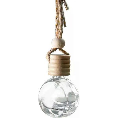 Aromatherapie-Flasche als Anhänger fürs Auto, leere und wiederbefüllbare Duftflasche zum Aufhängen, Lufterfrischer-Dekoration fürs Auto (1/4)