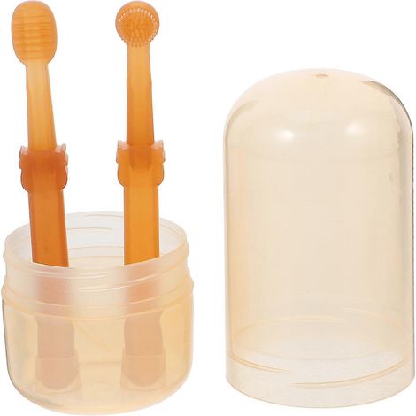 Kit de brossage de dents pour chat et chien (1 pièce) - Brosse à dents en silicone pour chats et chiens, brosse à dents pour chiots et petits chiens (1/4)