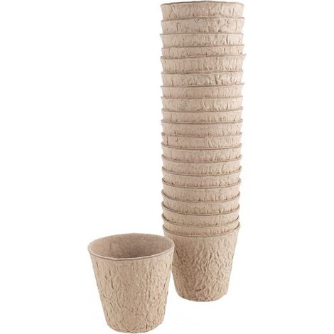 Vasi rotondi per piantine 8 cm 20 pezzi Plantina