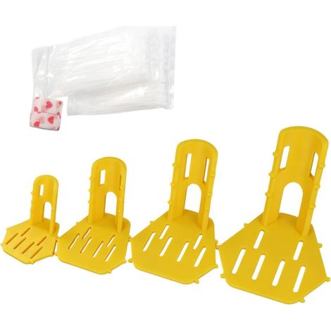 Ensemble d'attelles de jambe de volaille – Orthèse confortable réutilisable en ABS, kit de bandages pour pattes de canard avec design de soutien, attelles de soutien pour pattes de poulet, aide à la (1/5)
