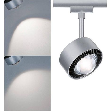 Paulmann URail Aldan foco cromo mate y negro 9W 4000K