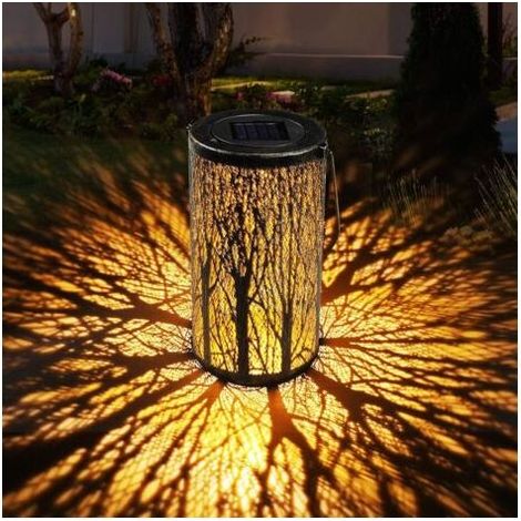Lanterne Solaire Exterieur Lanterne Solaire Jardin Étanche Lampe Suspendue Lanterne Sans fil Rechargeable Lumière Accrochant Éclairage Décorative pour Patio Pelouse Couloir Allée Halloween Noël (1/4)