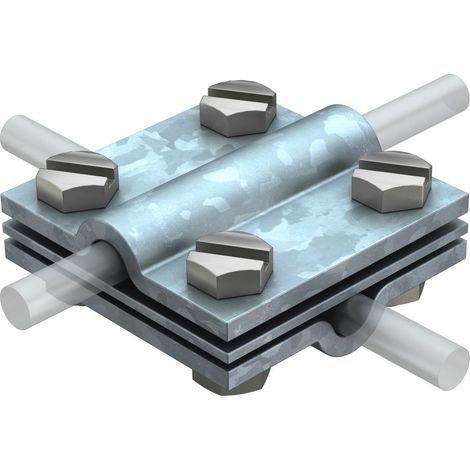 OBO Bettermann Conector cruzado 8-10mm Acero galvanizado en caliente, 5312310