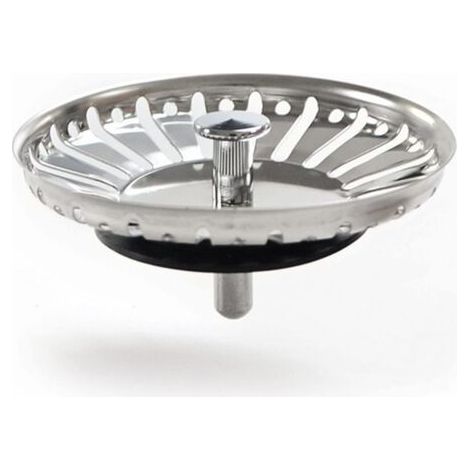 PA Küchenspülen-Stopper, Edelstahl, Küchenspüle, Abflusssieb, universeller Spülbecken-Stopper (84 mm) (1/5)
