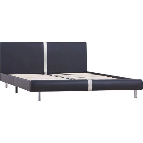 Giroletto senza Materasso Nero in Similpelle 120x200 cm vidaXL