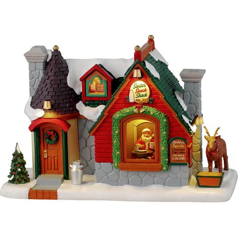 Lemax 45271 Santa's Snack Shack - Edificio Illuminato - con Alimentatore (1/4)