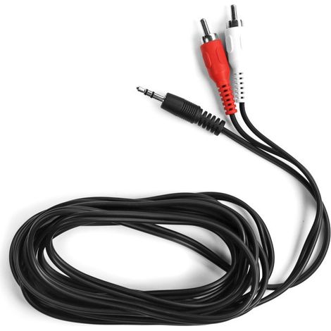 Ekon ECAJACK2RCA30MMK Audio-Kabel 3 m 3.5mm 2 x RCA Schwarz