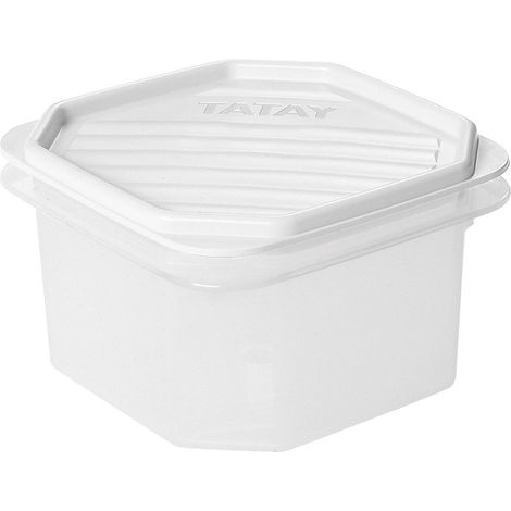 Boîte Alimentaire Plastique 0,6 L Flex, 12 x 12 x 7,5 cm (1/5)
