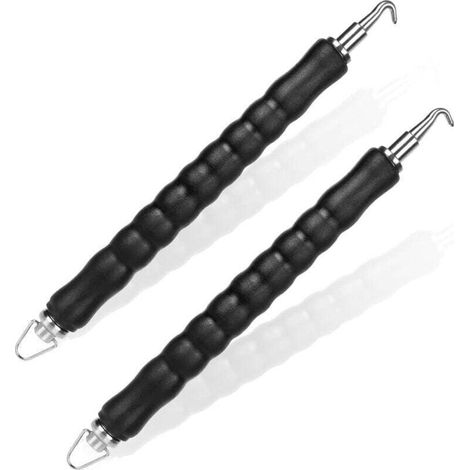 Gancho giratorio para barras de refuerzo, semiautomático, herramienta para girar cercas de hormigón y metal para reducir la fatiga de la mano – gancho curvo y recto (1/4)