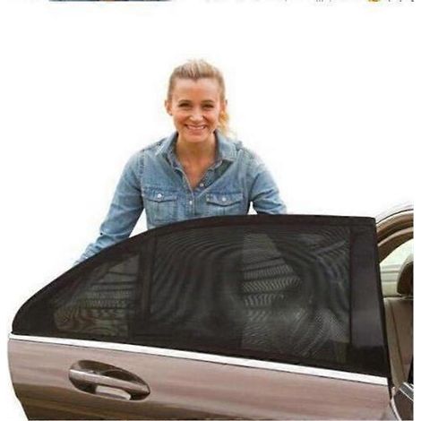 Moustiquaire de protection solaire pour vitre arrière de voiture, protection UV, anti-moustiques, 113 x 50 cm (1/4)