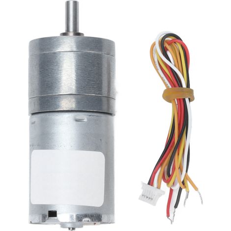 Moteur réducteur sans balais JGA25-2430 DC24V engrenages métal double protection silencieux longue durée de vie pour robot et véhicule intelligent (1/4)