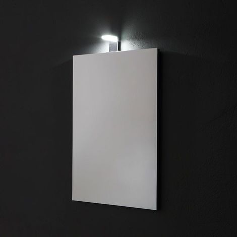 Espejo Rectangular 50X70 Cm Reversible Completo Con Lámpara Led
