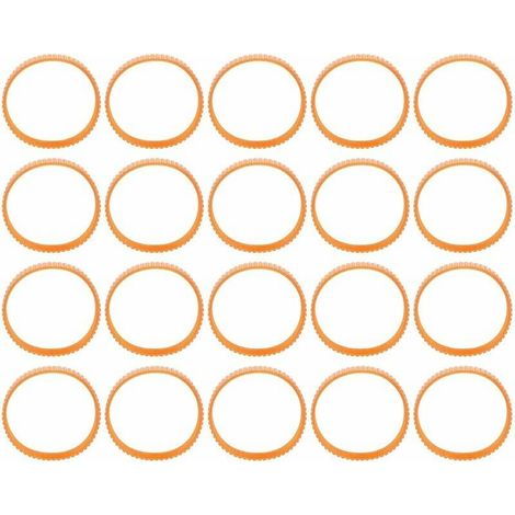 20 Stück Elektrohobelriemen, Neopren-Getriebeantriebsriemen für Elektrohobel, 9,4 Zoll Umfang –