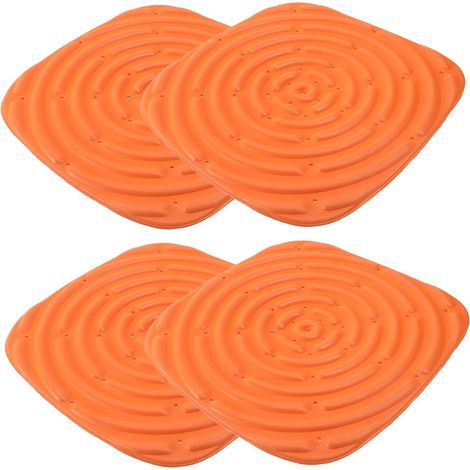 4 Pièces Tapis de Nidification Réutilisables pour Poules de Tapis Lavables Orange pour Coopérative Confort Optimal et Antidérapant Facile à Nettoyer pour Environnement Sain (1/5)