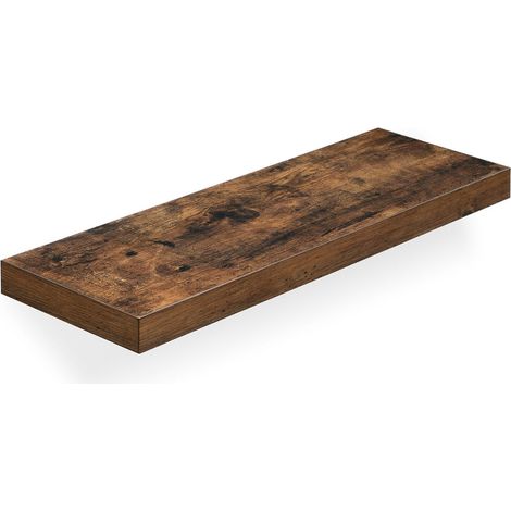 Étagère murale tablette murale étagère flottante étagère de rangement 60 x 20 x 38 cm MDF marron (1/2)